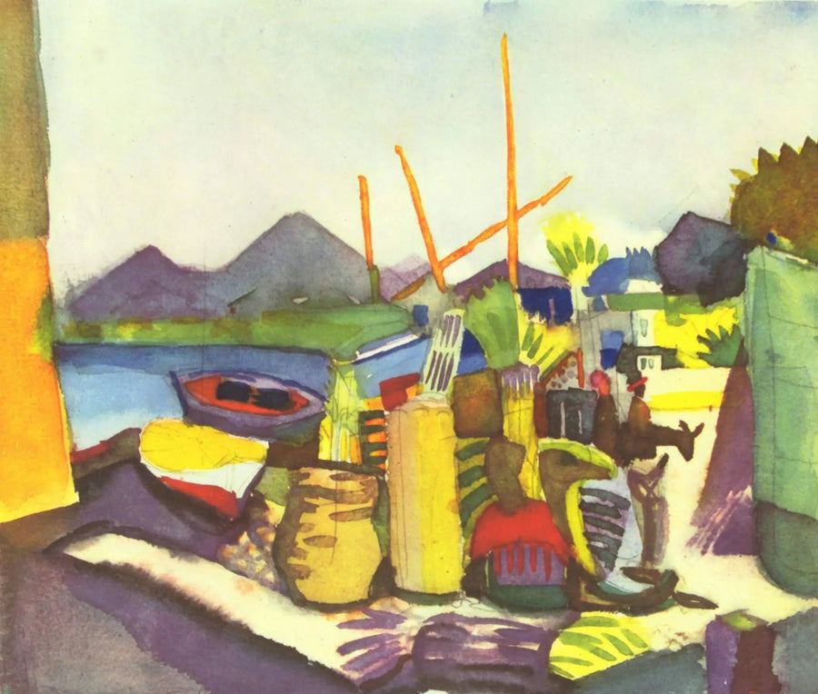 Landschaft bei Hammamet - August Macke