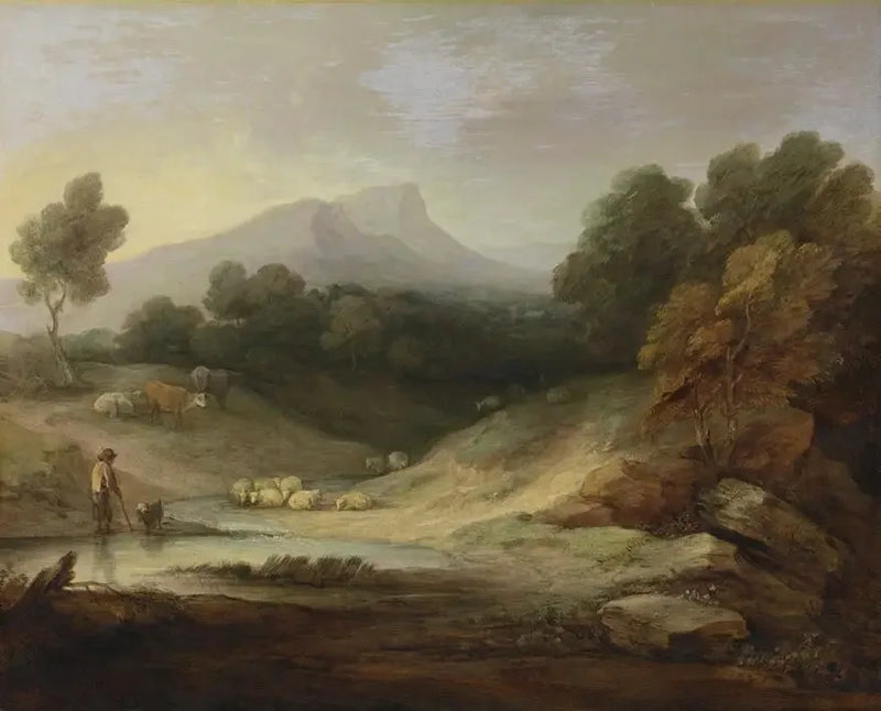 Landschaft mit Hirt und Herde - Thomas Gainsborough