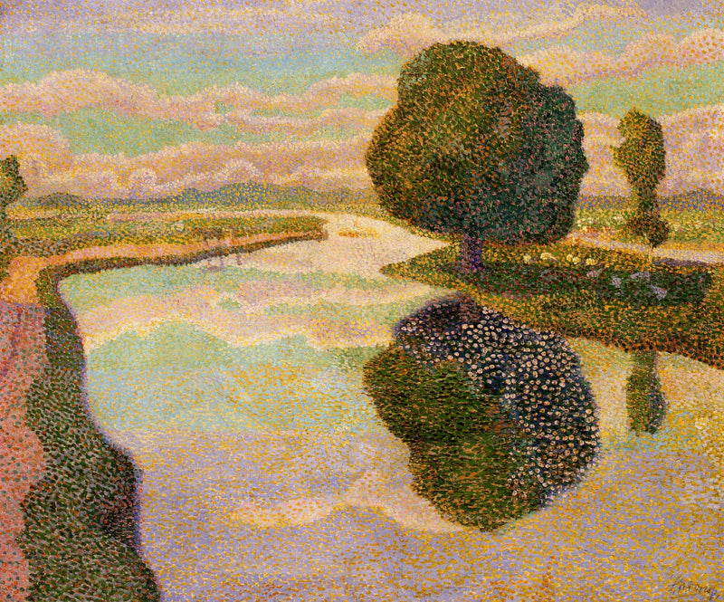 Landschap met vaart (de kastanjeboom) - Jan Toorop