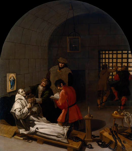 Landuino meurt en prison - Vincenzo Carducci image 1 copie de tableau peinte à la main