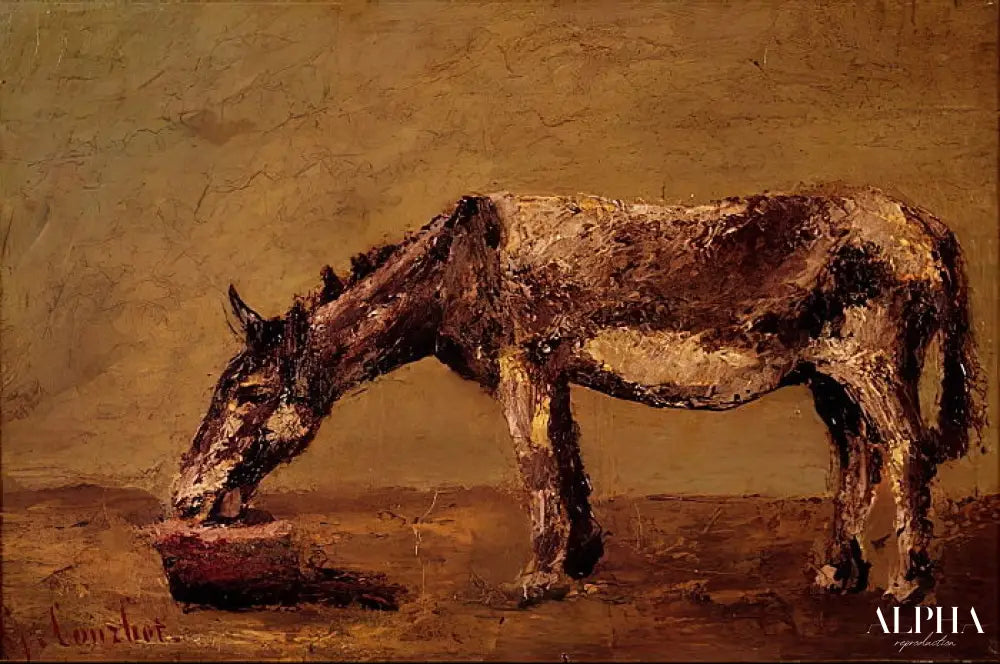 L'âne - Gustave Courbet - Reproductions de tableaux et peintures haut de gamme