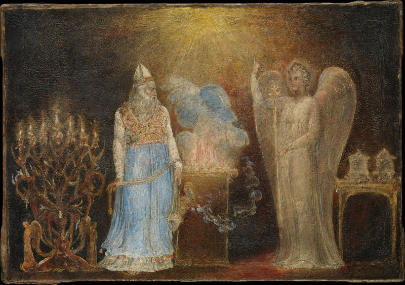 L'ange apparaissant à Zacharie - William Blake