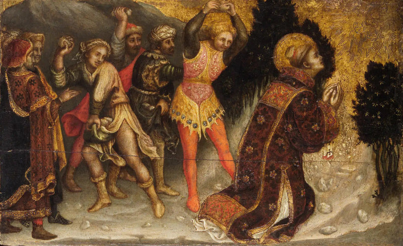 Lapidation de saint Étienne - Gentile da Fabriano