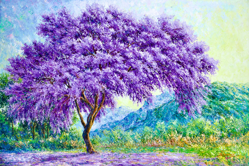 L'Arbre Violet | 90 x 60 cm
