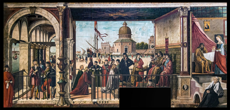 L'Arrivée des ambassadeurs anglais à la cour du roi de Bretagne - Vittore Carpaccio