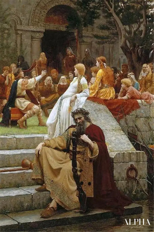 Lauriers fanés - Edmund Leighton - Reproductions de tableaux et peintures haut de gamme