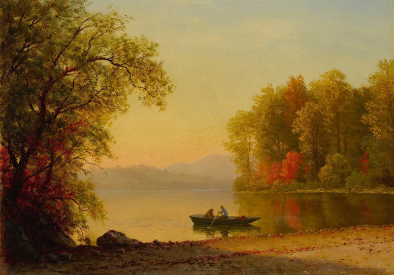 L'automne sur le lac - Albert Bierstadt