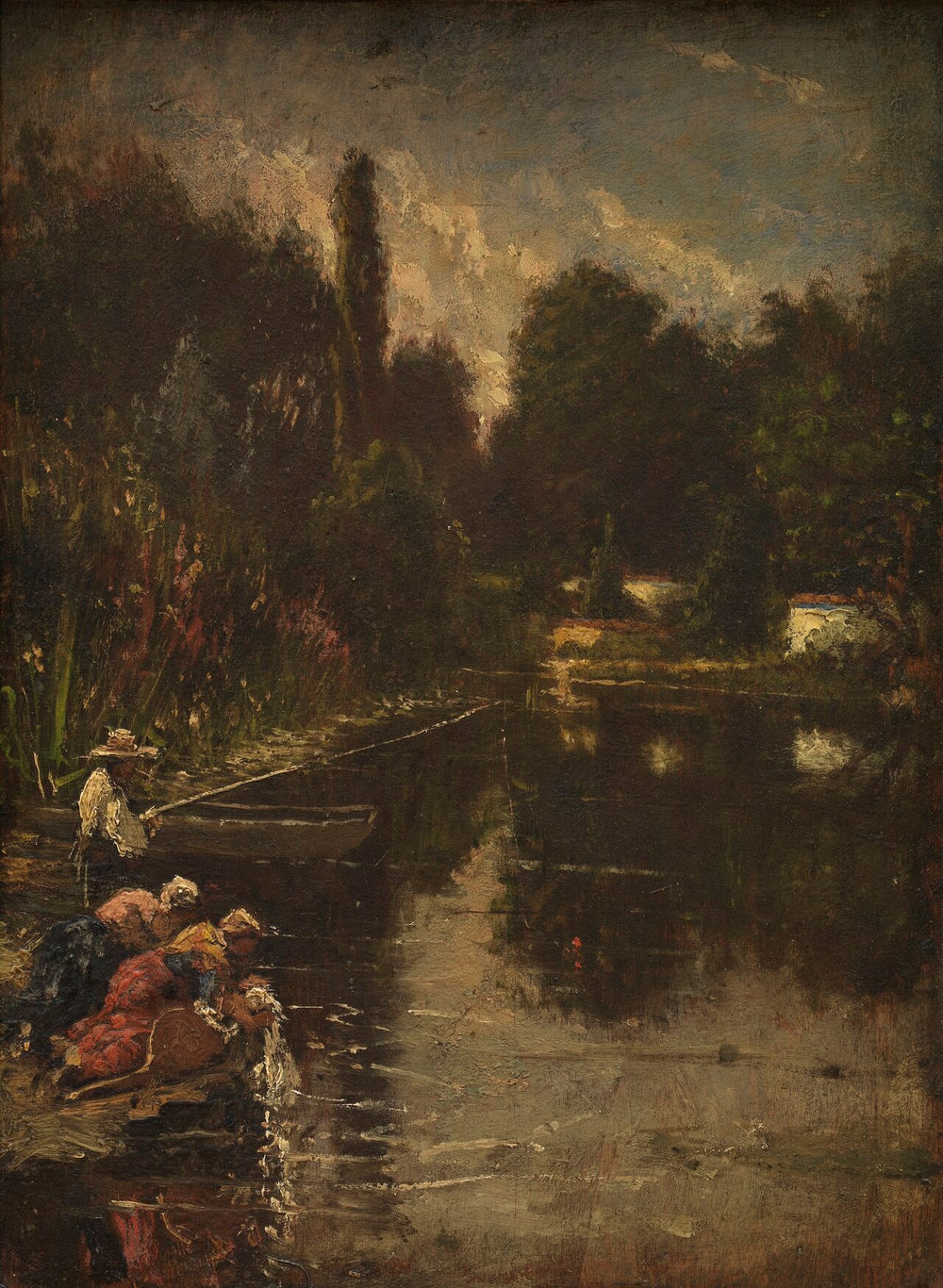 lavandières - Thomas Couture image 1 copie de tableau peinte à la main