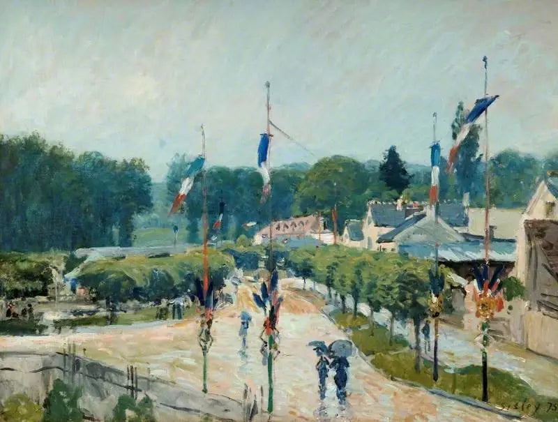 Le 14 juillet à Marly - Alfred Sisley