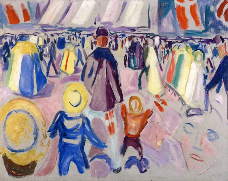 Le 17 mai dans une petite ville norvégienne - Edvard Munch
