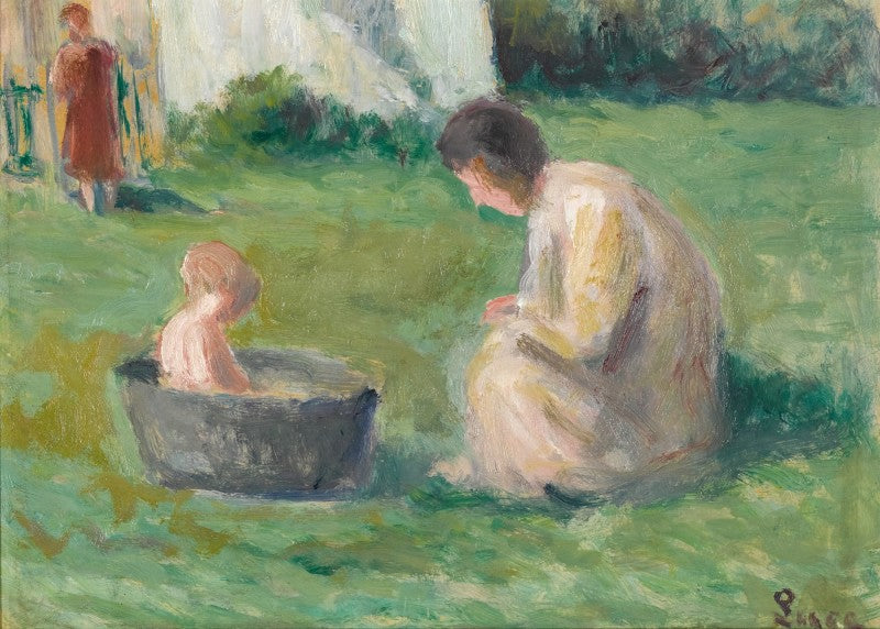 Le bain de bébé - Maximilien Luce