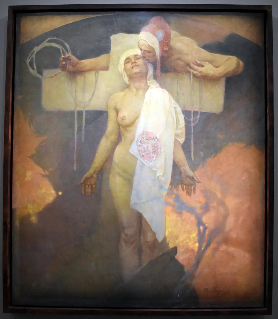 Le Baiser de la France à la Bohême - Alphonse Mucha