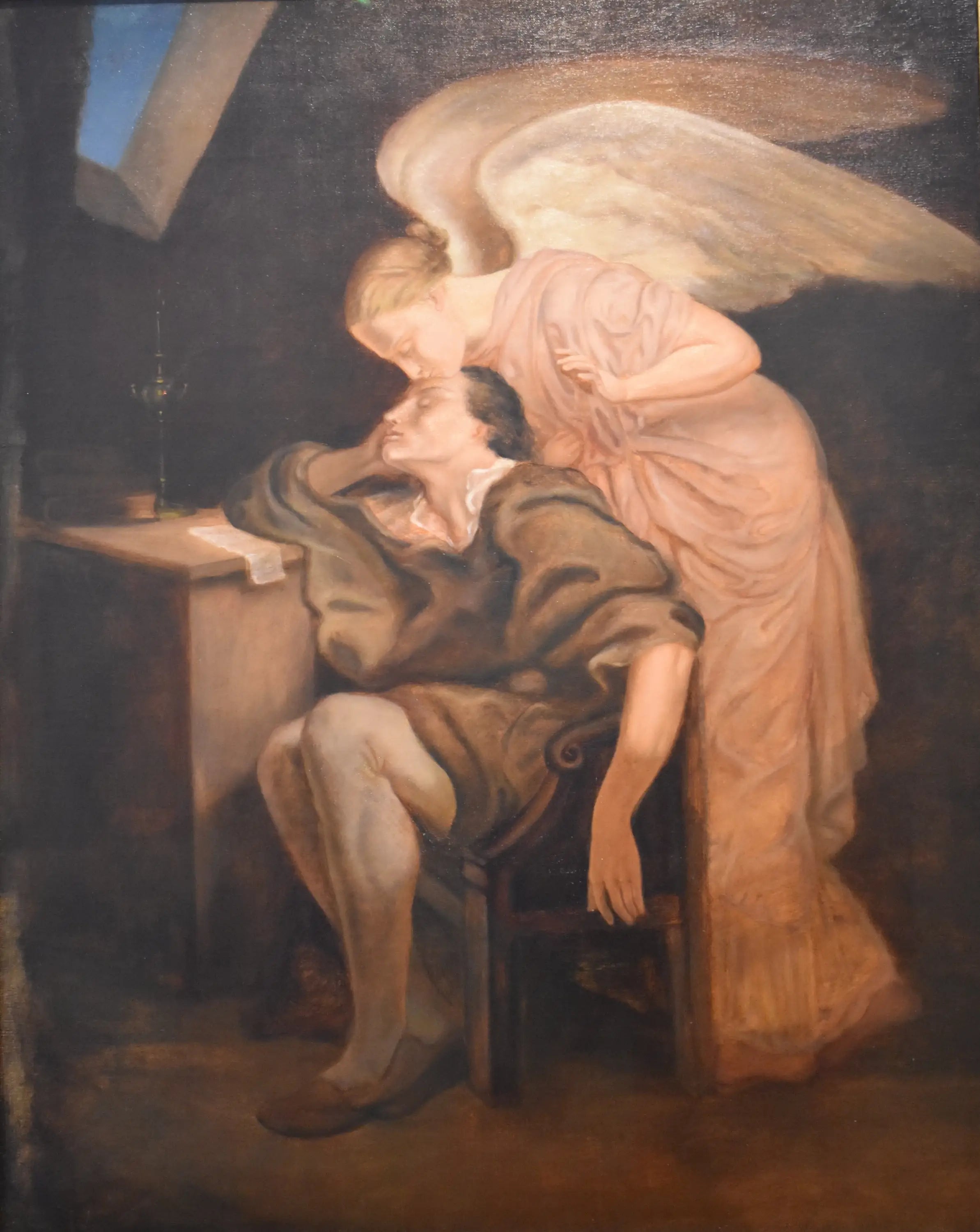 Le Baiser de la muse, d'après Frillié - Paul Cézanne image 1 copie de tableau peinte à la main