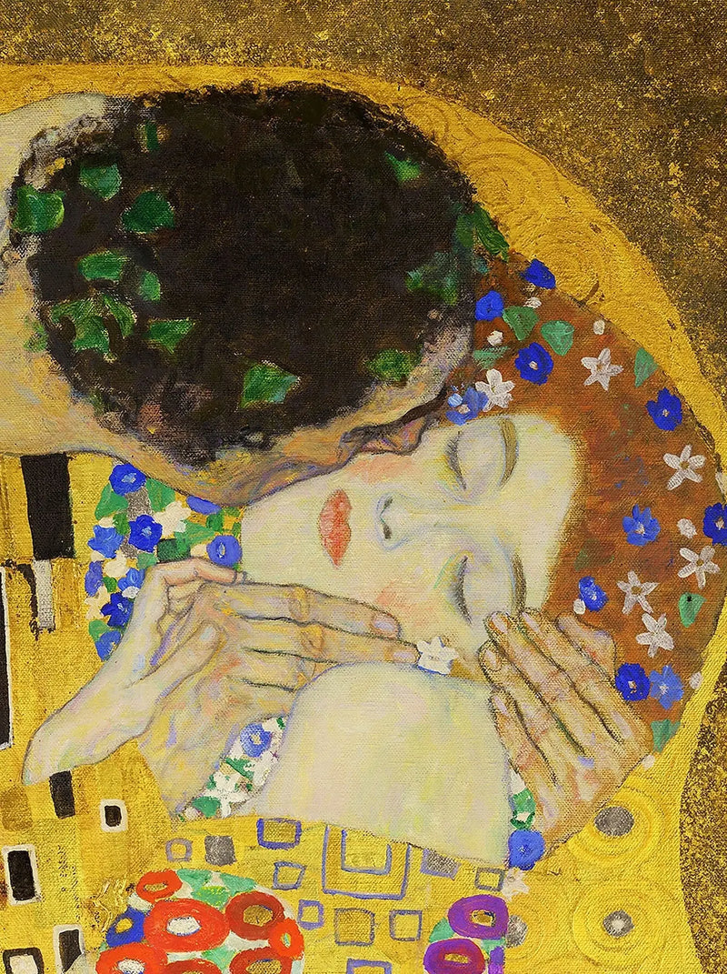💋 Le Baiser (Détail IV) – Gustav Klimt (1907-1908)