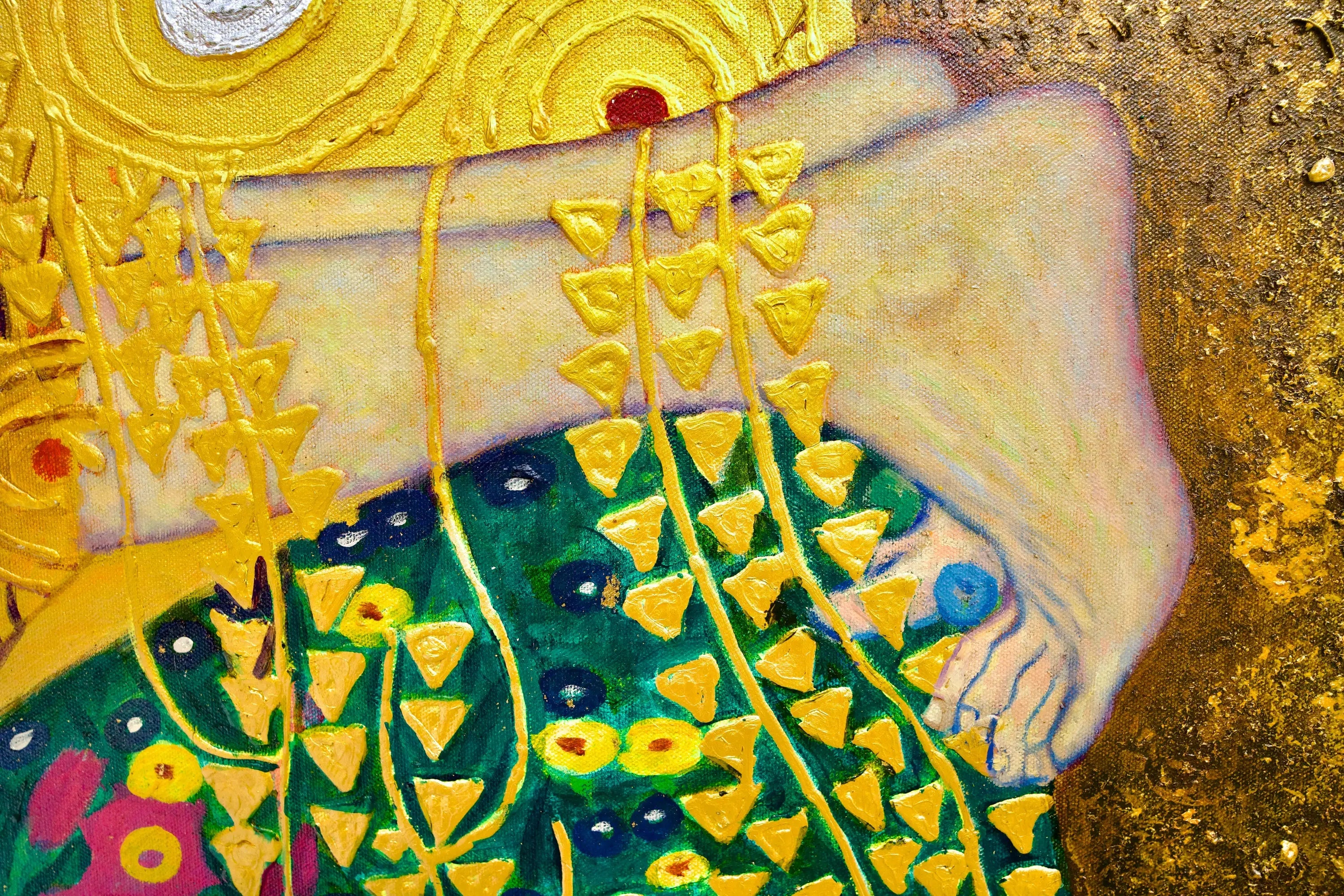 Le Baiser Réimaginé par Master Apollon | 200 x 200 cm image 19 reproduction de peinture à l’huile