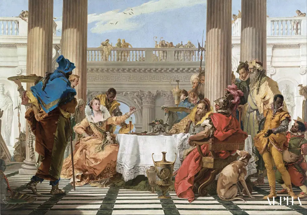 Le Banquet de Cléopâtre, 1743 - Giambattista Tiepolo - Reproductions de tableaux et peintures haut de gamme