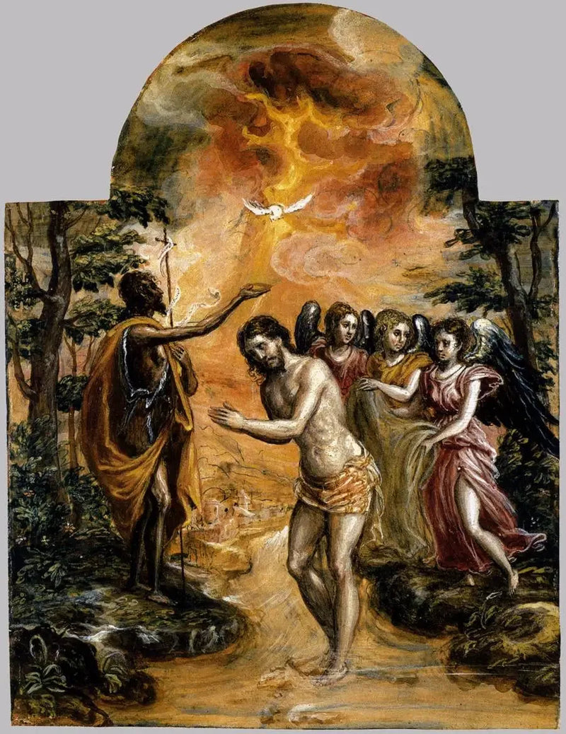 Le Baptême du Christ - El Greco