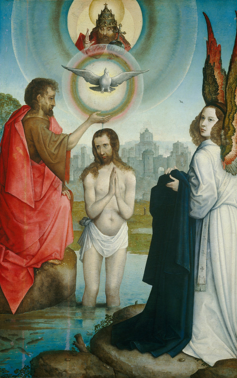 Le baptême du Christ - Juan de Flandes