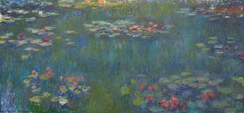 Le Bassin aux nymphéas, reflets verts - Claude Monet