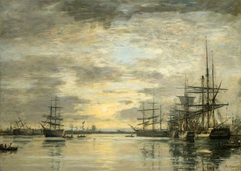 Le bassin de l'Eure au Havre - Eugène Boudin