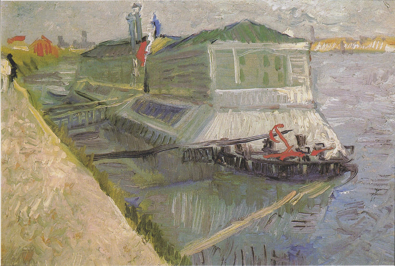 Le bateau-blanchisserie sur la Seine à Asnières - Vincent van Gogh
