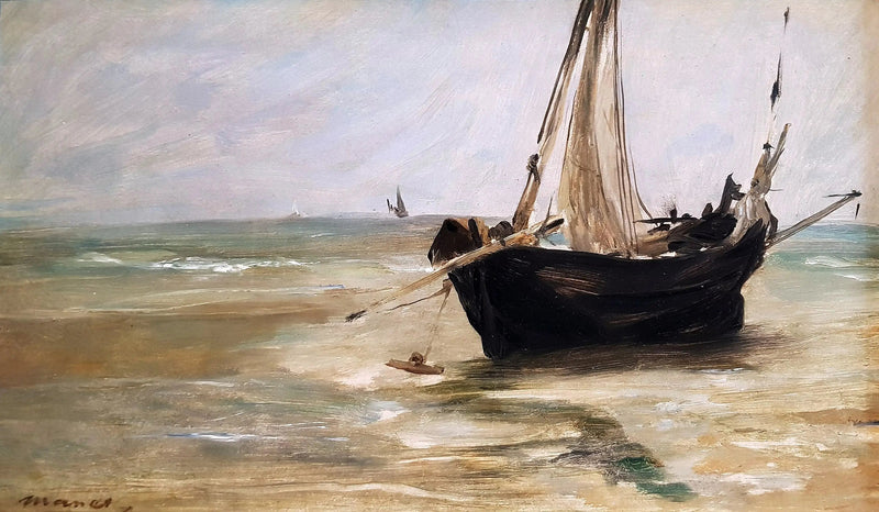 Le bateau noir à Berck - Édouard Manet