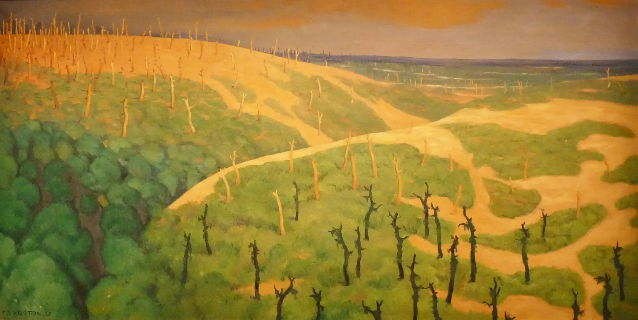 Le Bois de la Gruerie et le Ravin des Meurissons - Félix Vallotton image 1 reproduction d’œuvre d’art à l’huile