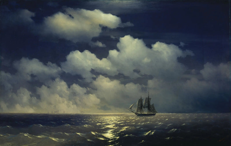 Le brigadier « Mercury » rencontre l'escadre russe après la victoire sur deux navires turcs - Ivan Aïvazovski