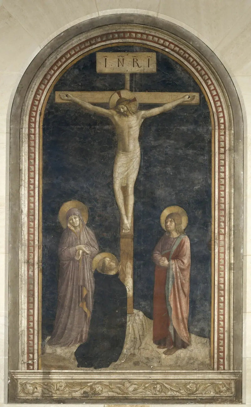 Le Calvaire avec saint Dominique en prière - Fra Angelico