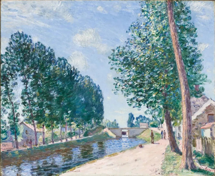 Le canal du Loing à Moret - Alfred Sisley