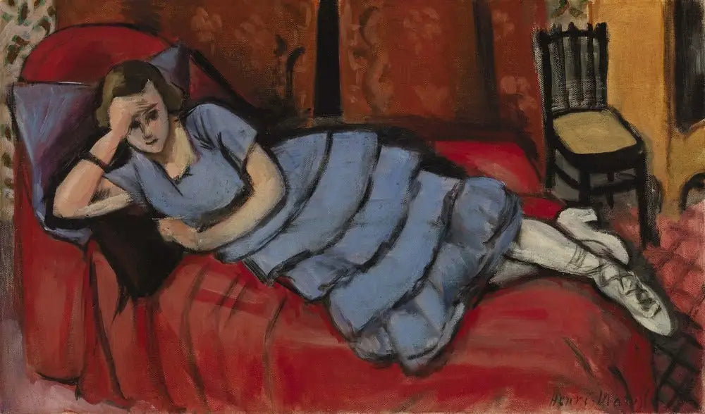 Reproduction du tableau « Le Canapé Rouge (Le Canapé rouge) - Henri Matisse » par Alpha Reproduction en peinture à l’huile
