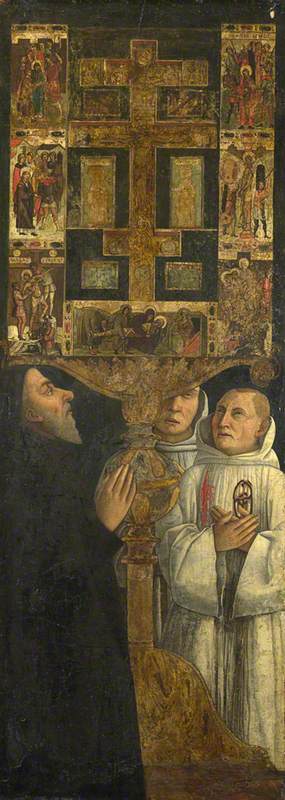 Le cardinal Bessarion avec le reliquaire Bessarion - Gentile Bellini