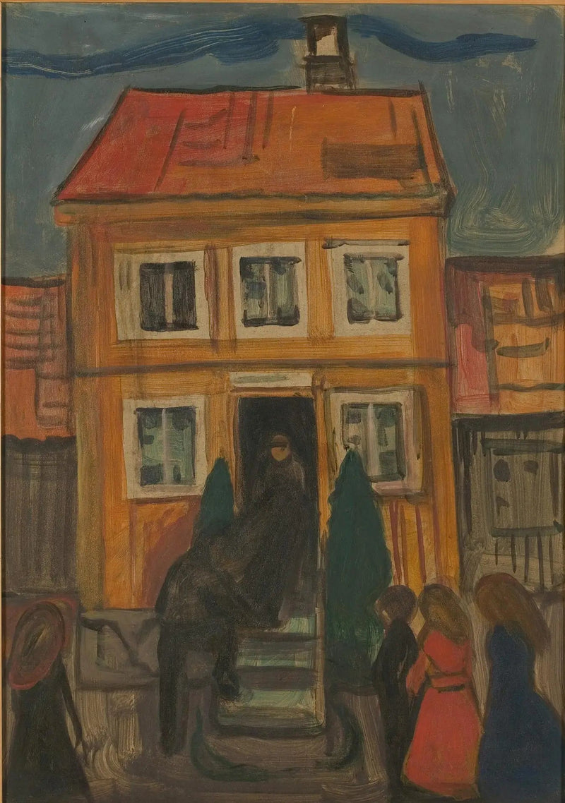 Le cercueil est emmené - Edvard Munch