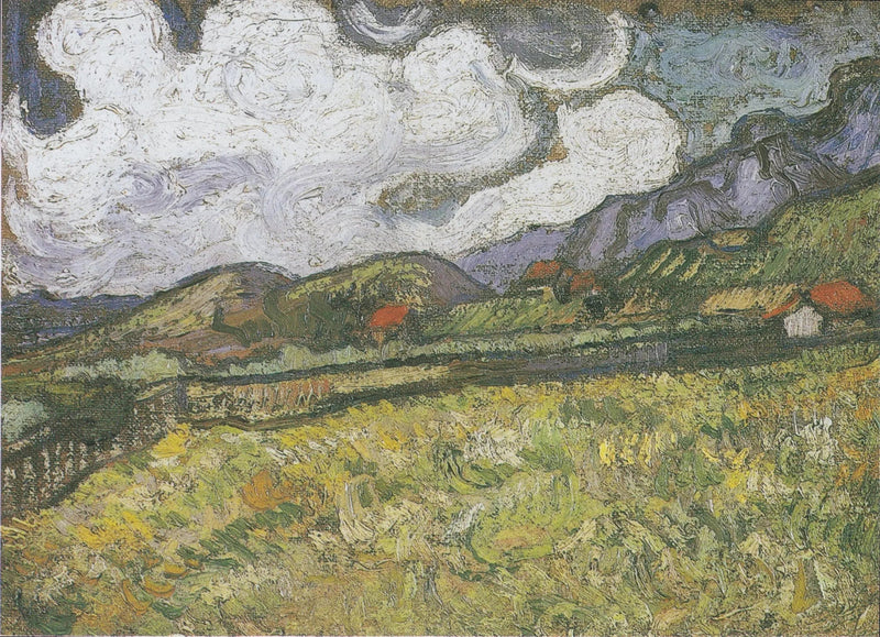 Le champ de blé derrière l'hôpital Saint-Paul, Saint-Rémy - Vincent van Gogh
