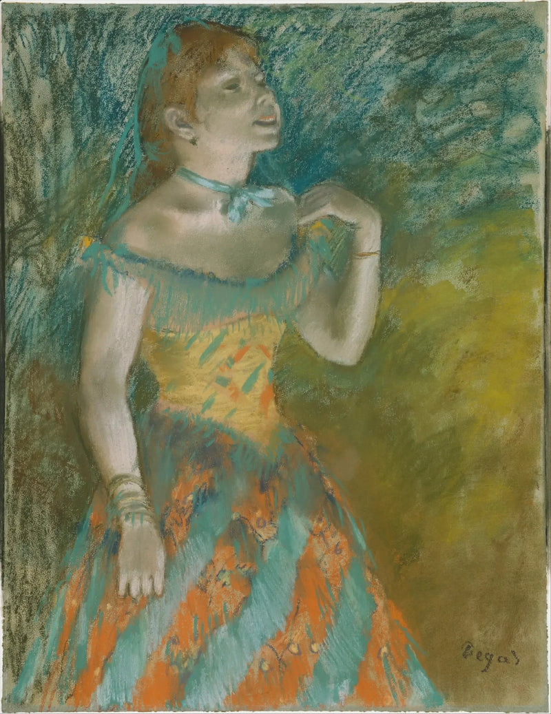 Le chanteur en vert - Edgar Degas