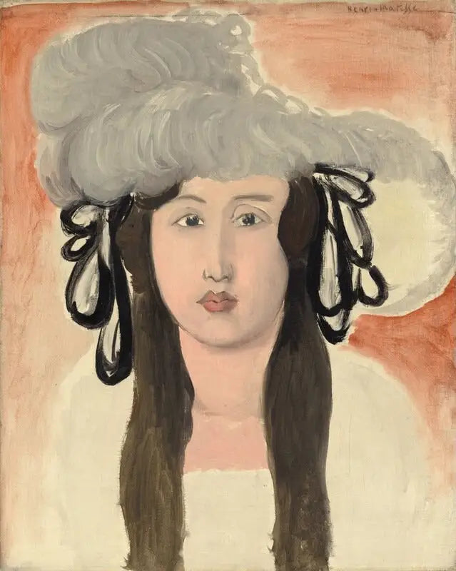 Reproduction du tableau « Le chapeau à plumes - Henri Matisse » par Alpha Reproduction en peinture à l’huile
