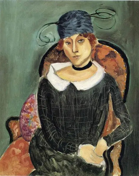 Le chapeau en plumes d'autruche - Henri Matisse