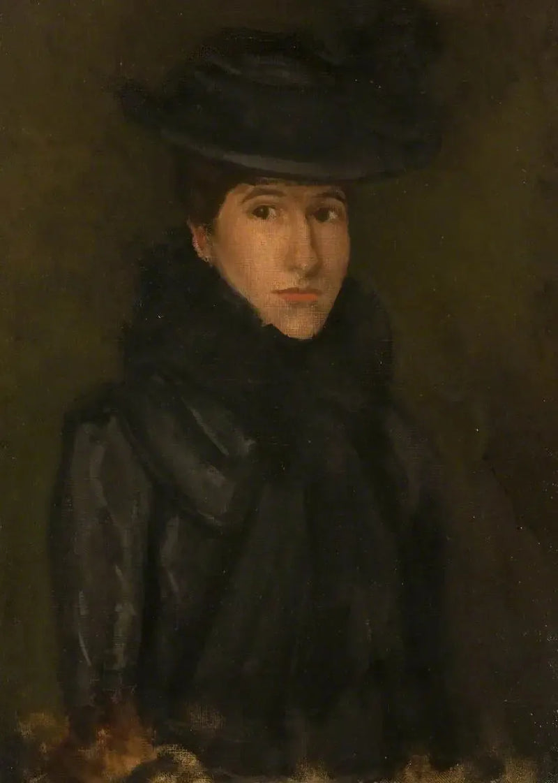 Le Chapeau Noir - Mademoiselle Rosalind Birnie Philip ; 1900-1902 - James Abbott McNeill Whistler