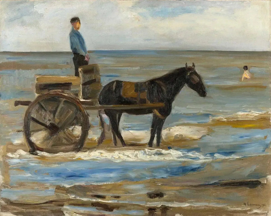 Le chariot du sauveteur - Max Liebermann