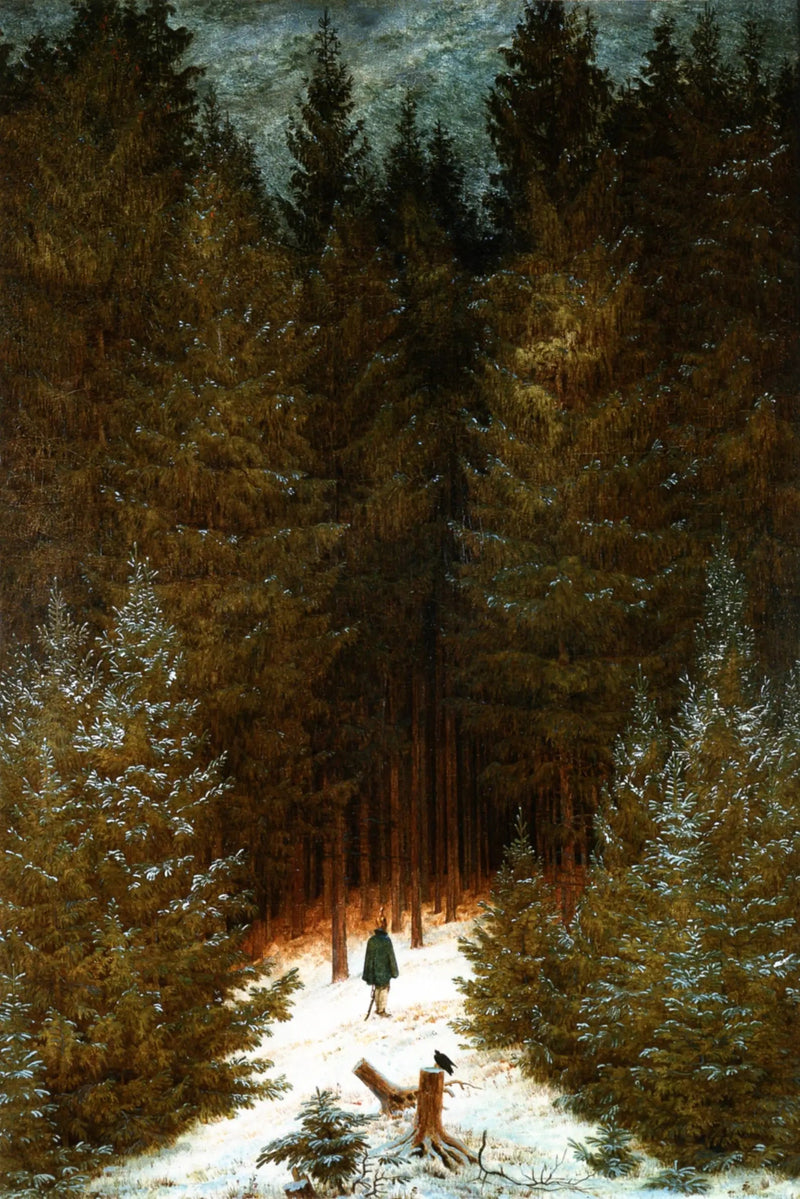 Le Chasseur dans la forêt - Caspar David Friedrich