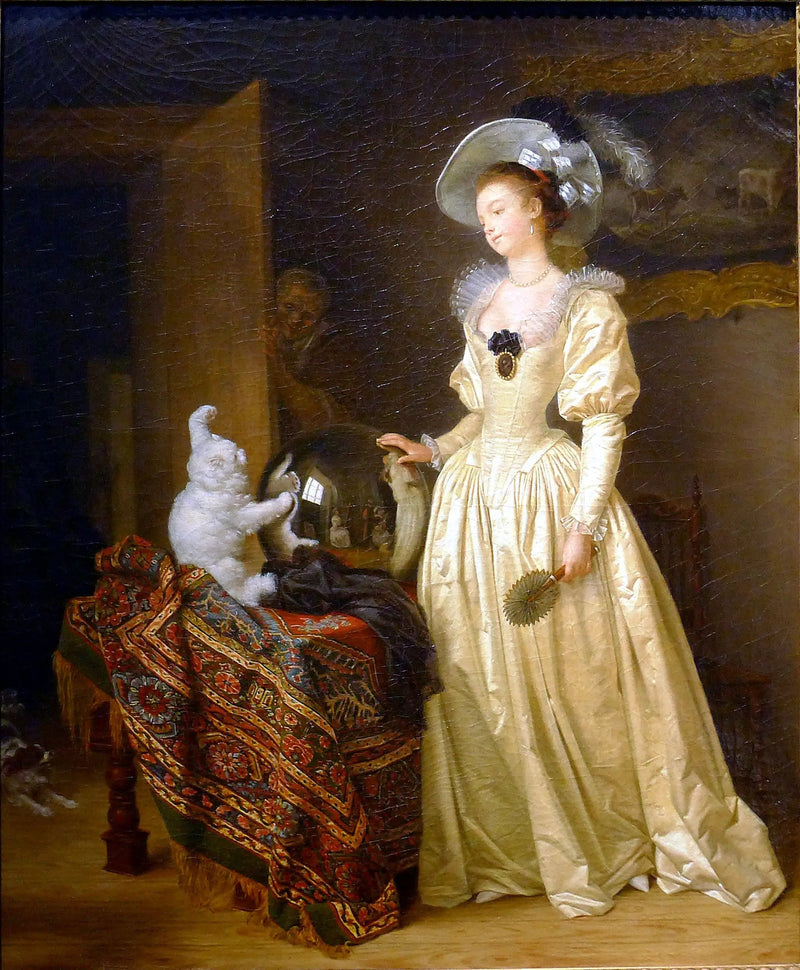 Le chat angora - Jean-Honoré Fragonard