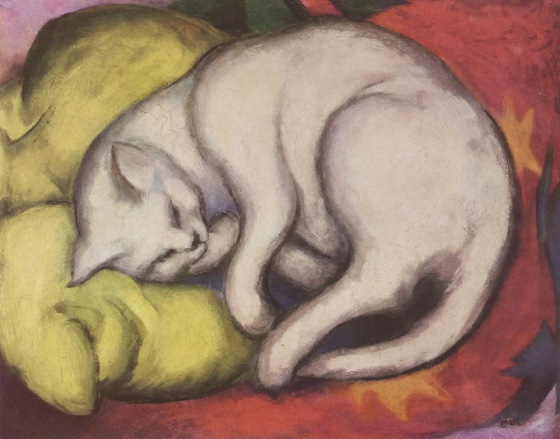 Le chat blanc - Franz Marc