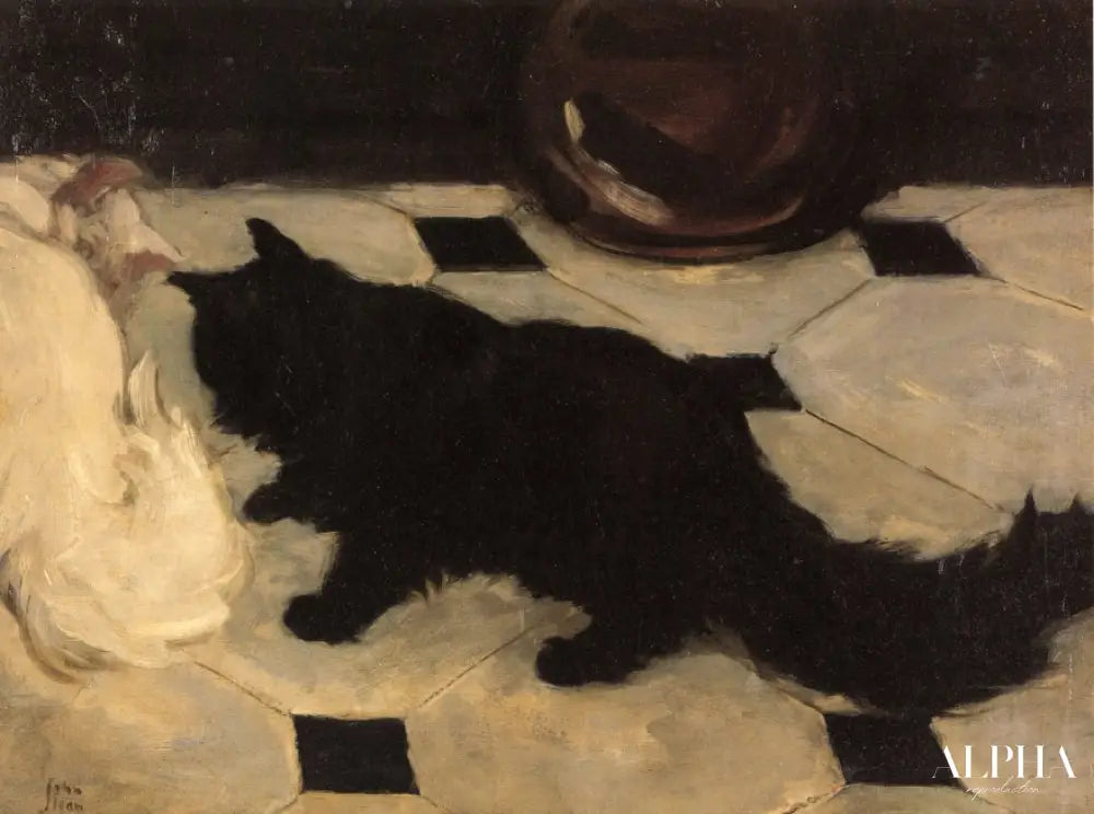 Le chat de Green - John Sloan - Reproductions de tableaux et peintures haut de gamme