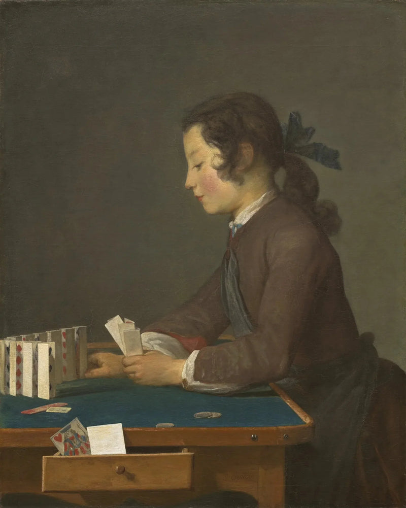Le Château de cartes - Jean Siméon Chardin