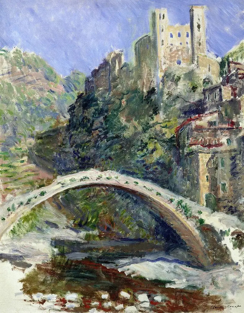 Le château de Dolceacqua - Claude Monet