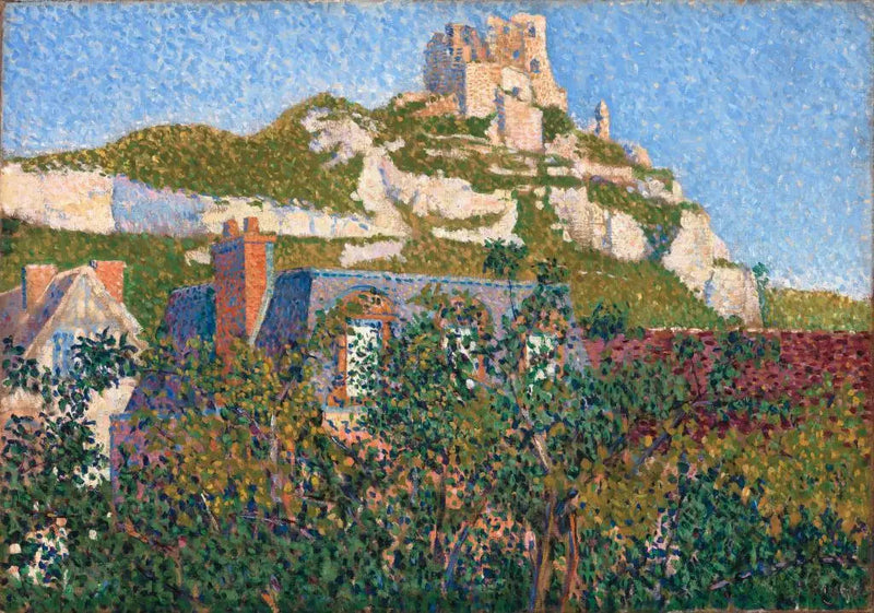 Le Château Gaillard, vue de ma fenêtre, Petit-Andely - Paul Signac