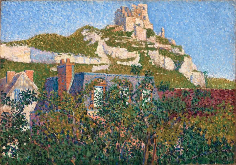 Le Château Gaillard, vue de ma fenêtre, Petit-Andely - Paul Signac