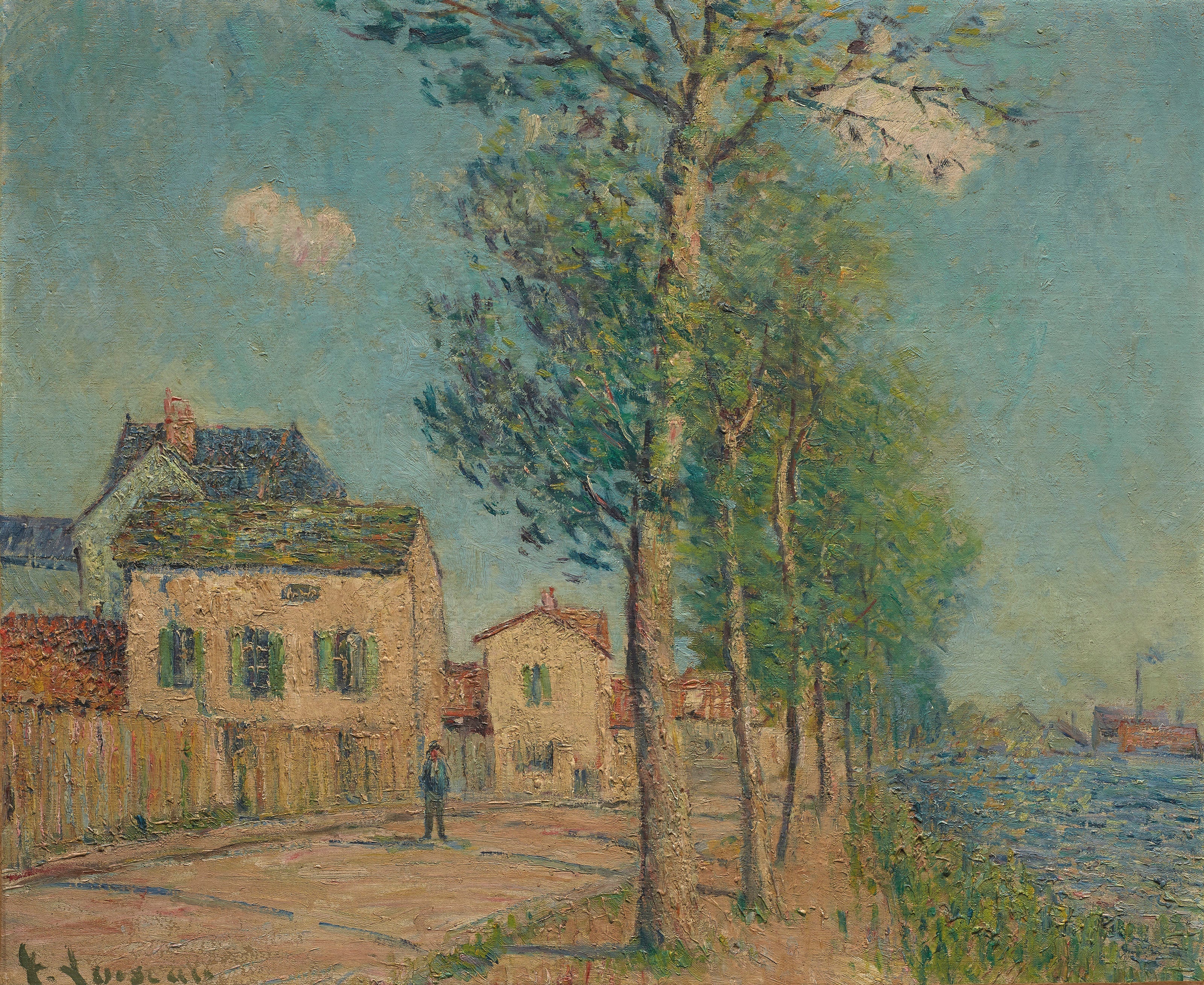 Le Chemin au bord de la rivière - Gustave Loiseau