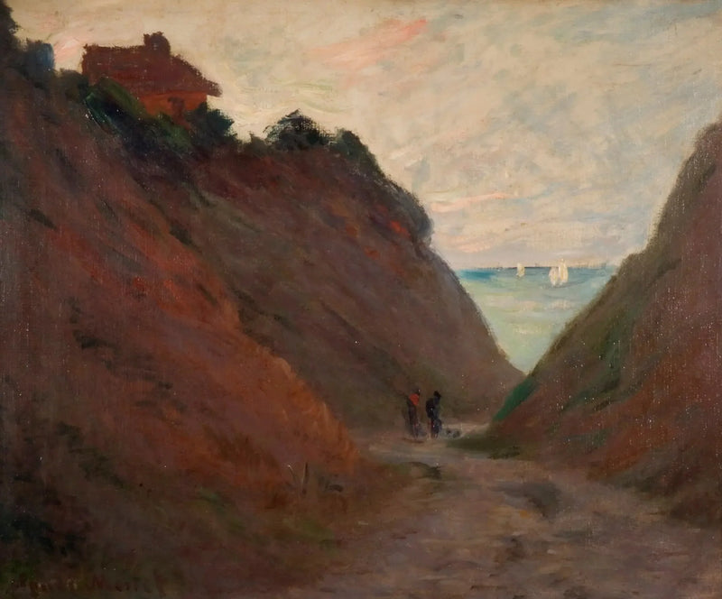 Le Chemin Creux dans la Falaise a Varangéville - Claude Monet