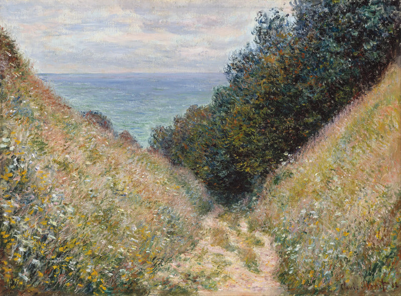 Le Chemin de La Cavée, Pourville - Claude Monet